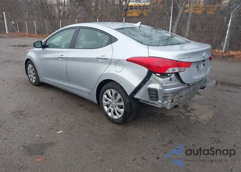 2012 Hyundai Elantra Gls z USA, uszkodzony, nr VIN 5NPDH4AEXCH114364